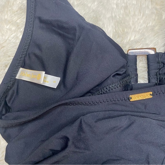 Helen Jon Essential Tortoise Tankini Hipster Bikini Two Piece Set Black Small - Picture 7 of 16